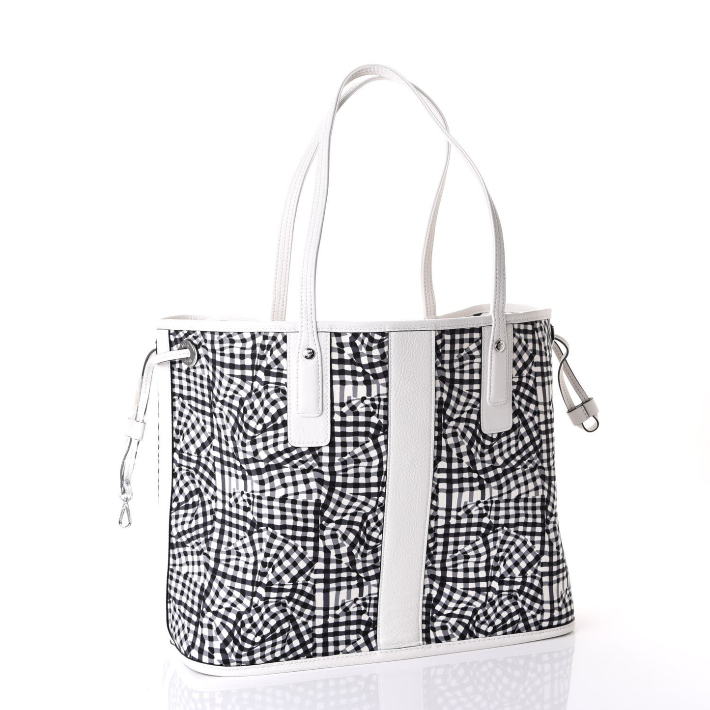 Visetos Medium Liz Reversible Shopper Tote White
