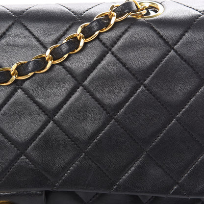 Chanel Lambskin Quilted Medium Double Flap Black 21 of 30