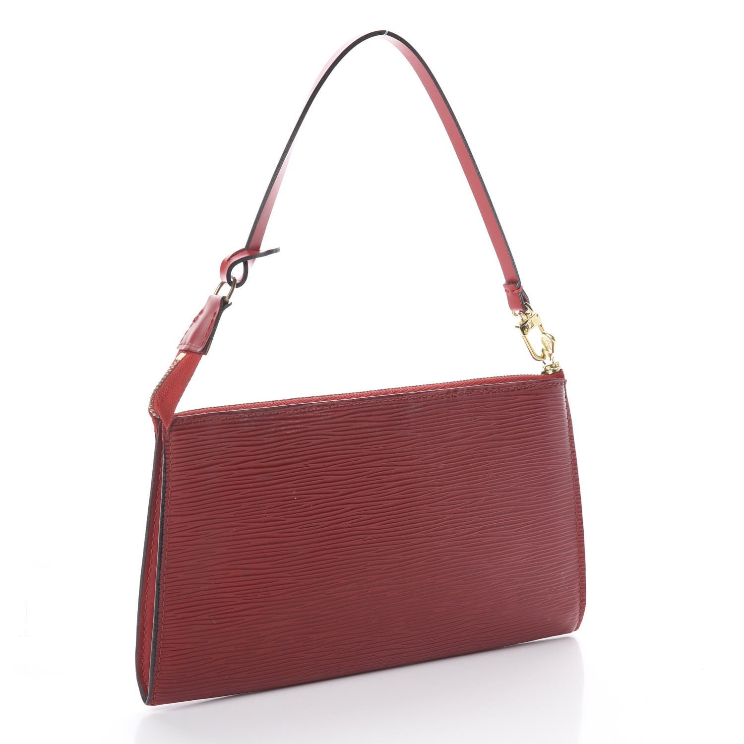 Louis Vuitton Epi Pochette Accessories 24 Castillan Red 2 of 5