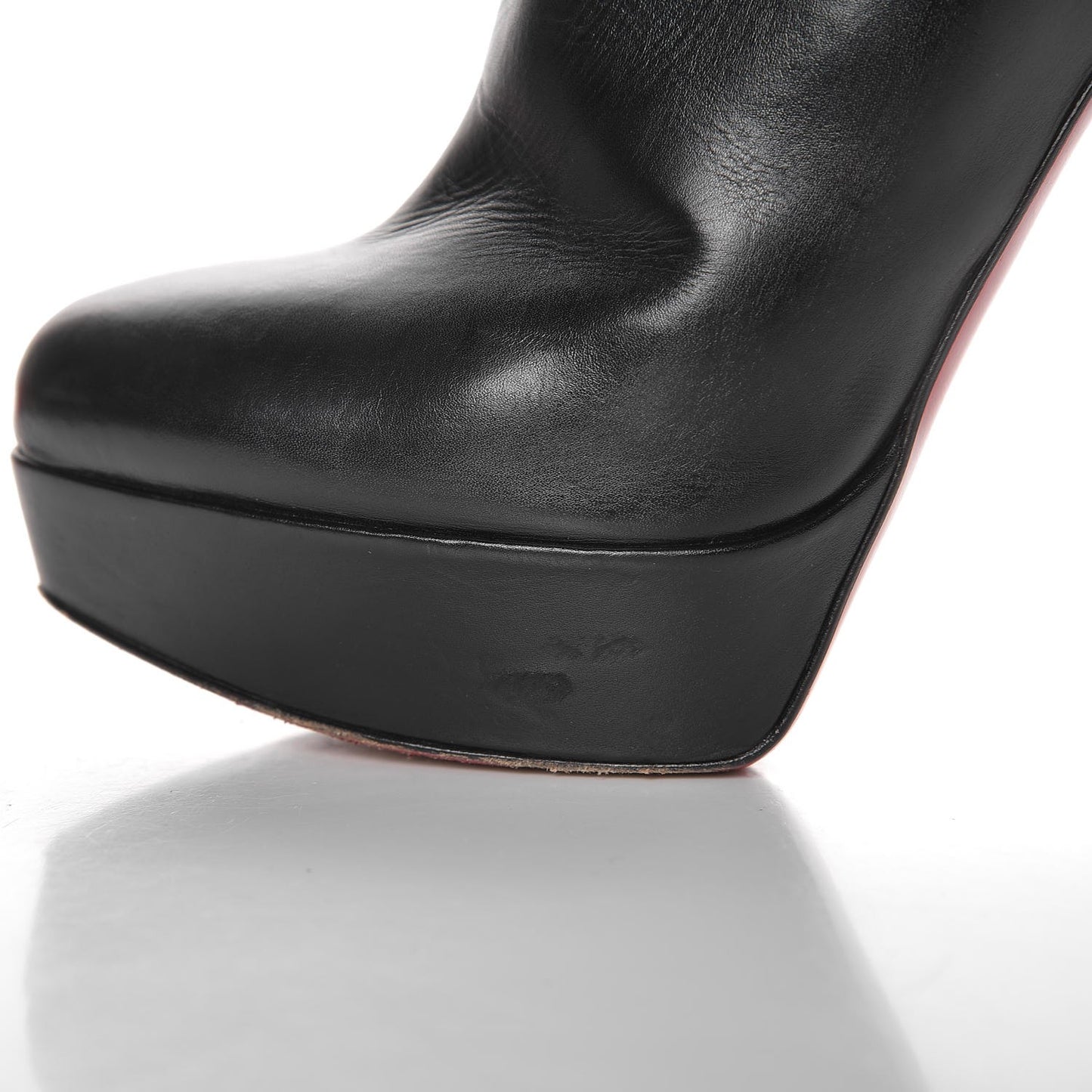 Calfskin Bianca Botta 140 Knee Boots 38 Black