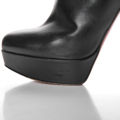 Christian Louboutin Calfskin Bianca Botta 140 Knee Boots 38 Black 11 of 11