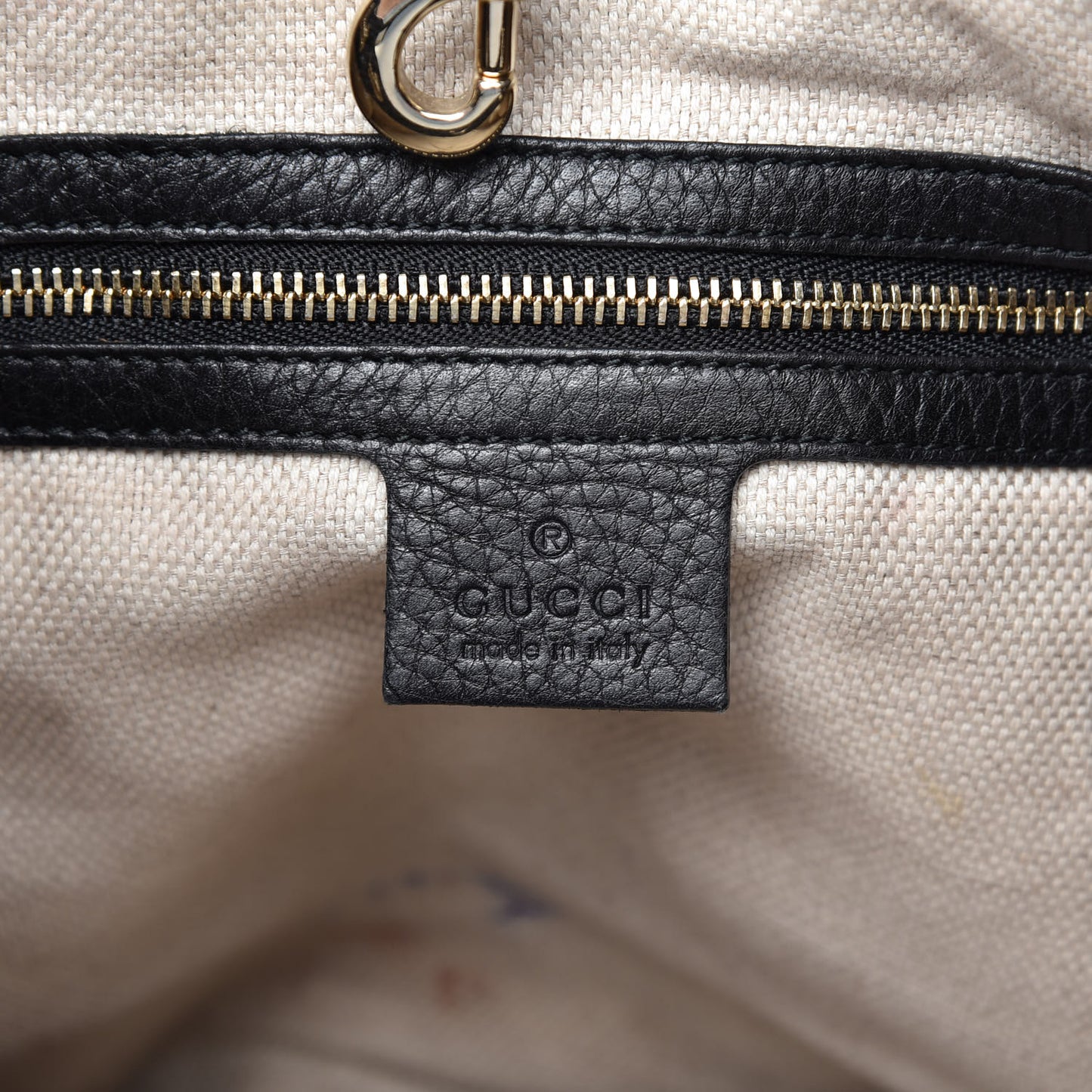 Pebbled Calfskin Medium Soho Chain Shoulder Bag Black
