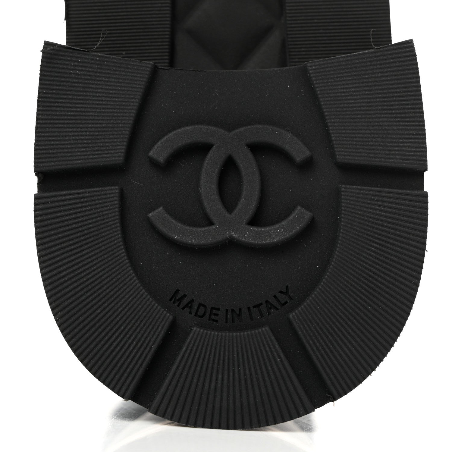 Chanel Calfskin Knit CC Short Boots 36.5 Black 8 of 9