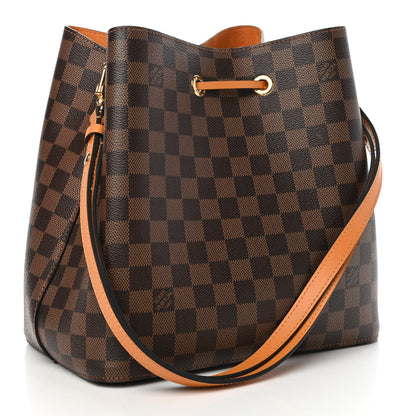 Louis Vuitton Damier Ebene Neonoe MM Safran 3 of 8