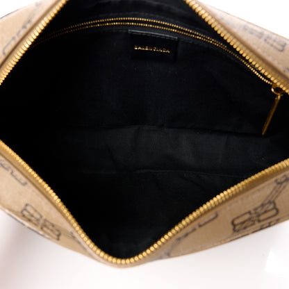 Balenciaga Coated Canvas BB Monogram Medium Signature Camera Bag Beige Brown 5 of 10