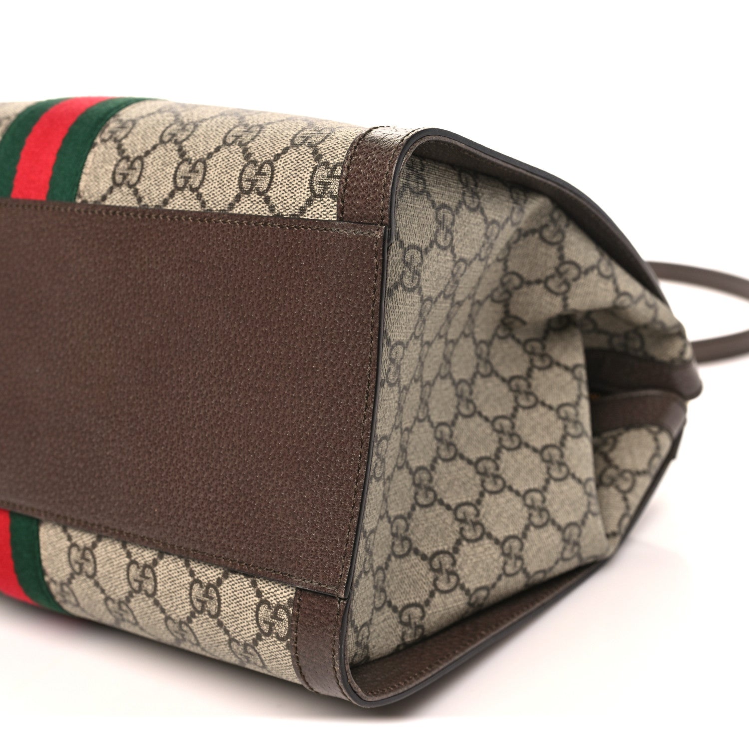Gucci GG Supreme Monogram Web Medium Ophidia Tote Bag Brown 10 of 10