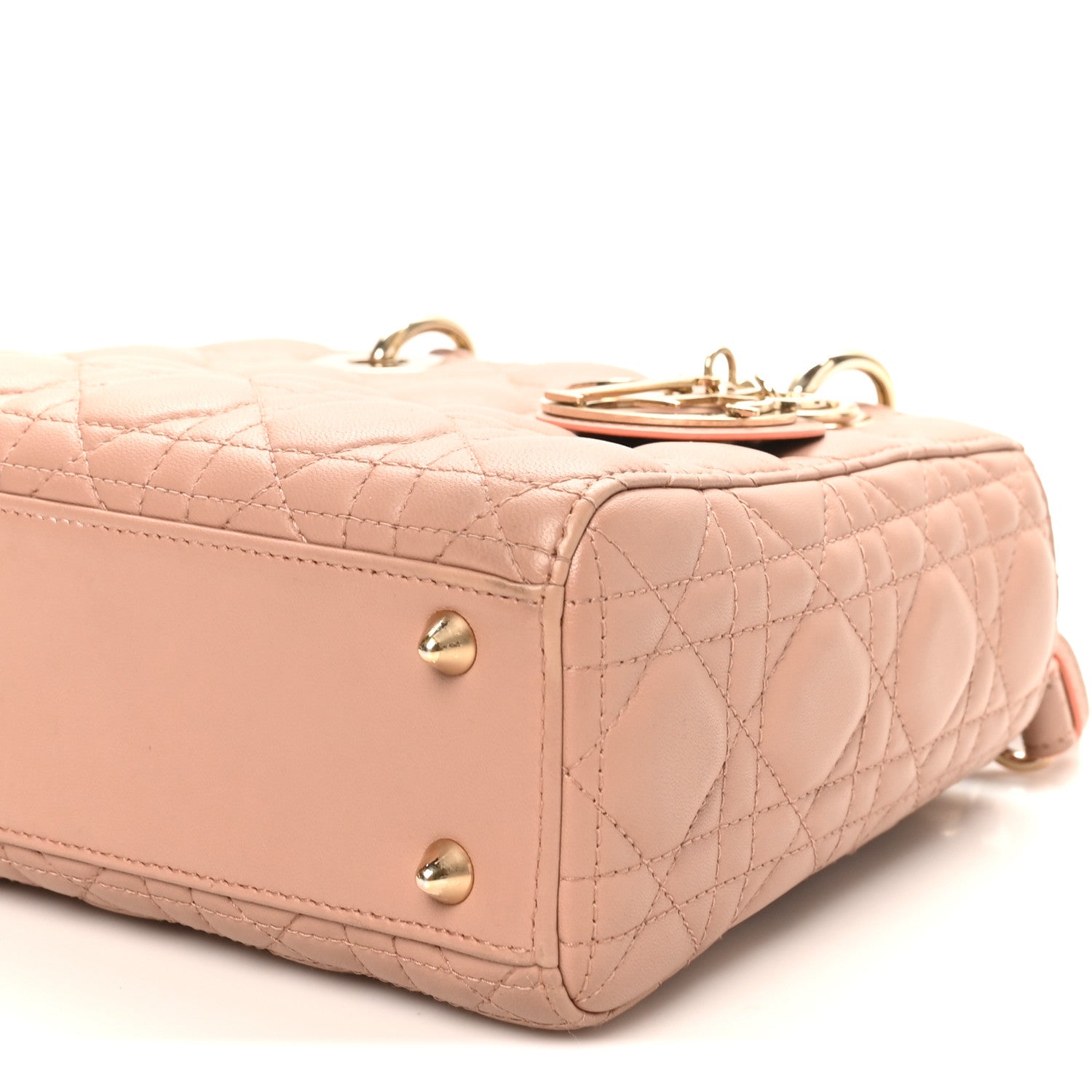 Christian Dior Lambskin Cannage Small My ABCDior Lady Dior Blush 8 of 9
