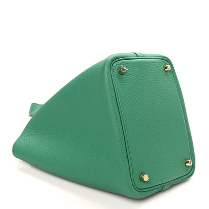 Hermes Taurillon Clemence Picotin Lock 18 Vert Vertigo 4 of 10