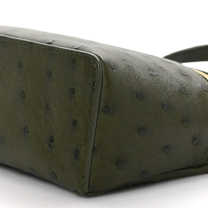 Loro Piana Ostrich L19 Extra Pocket Pouch Dark Lichen Green 8 of 8
