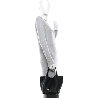 Hermes Taurillon Clemence Picotin Lock 18 PM Black 2 of 11