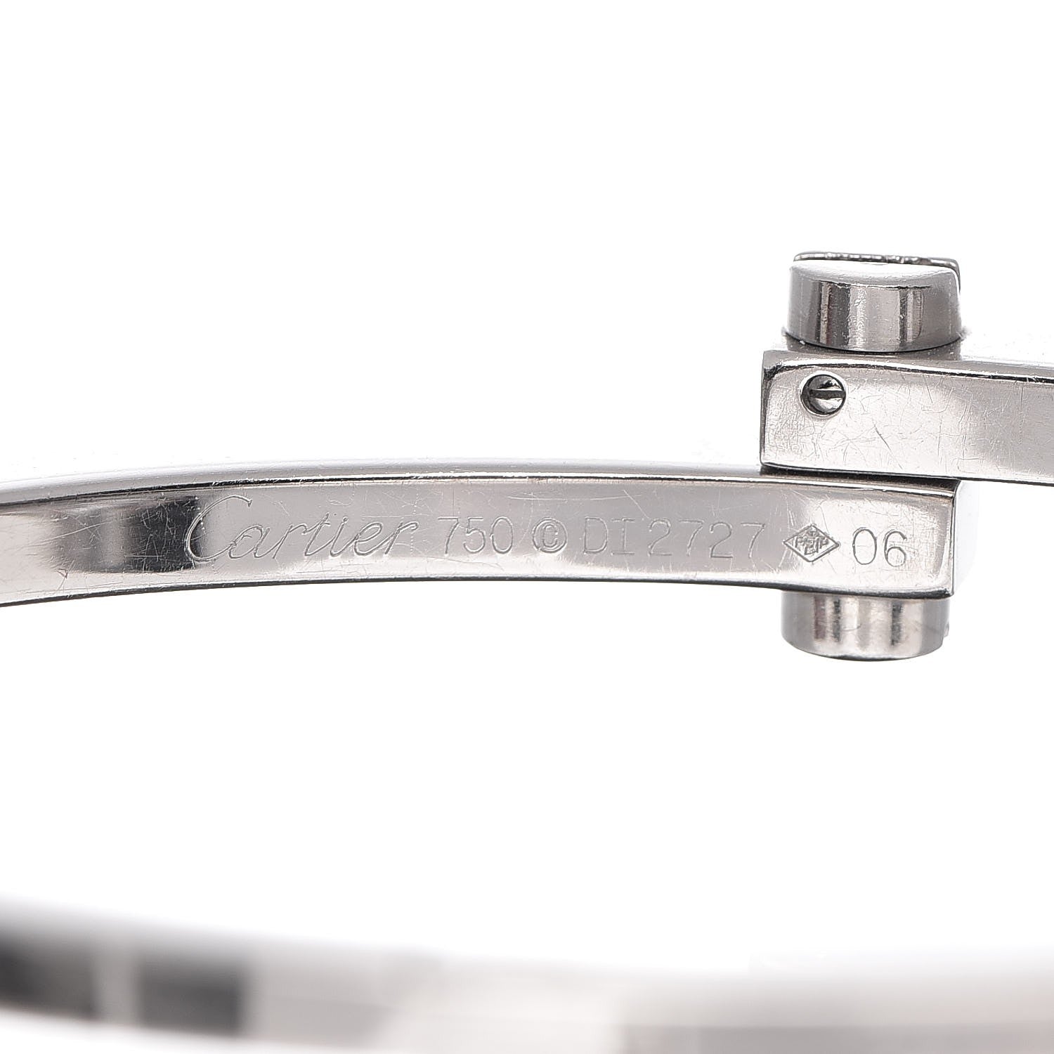 Cartier 18K White Gold Menotte Bracelet 60 3 of 8