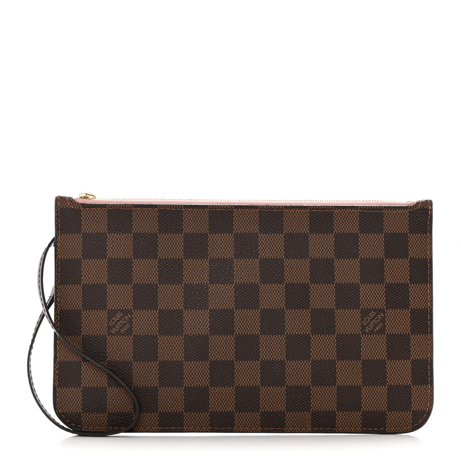 Louis Vuitton Damier Ebene Neverfull MM GM Pochette Rose Ballerine 1 of 9