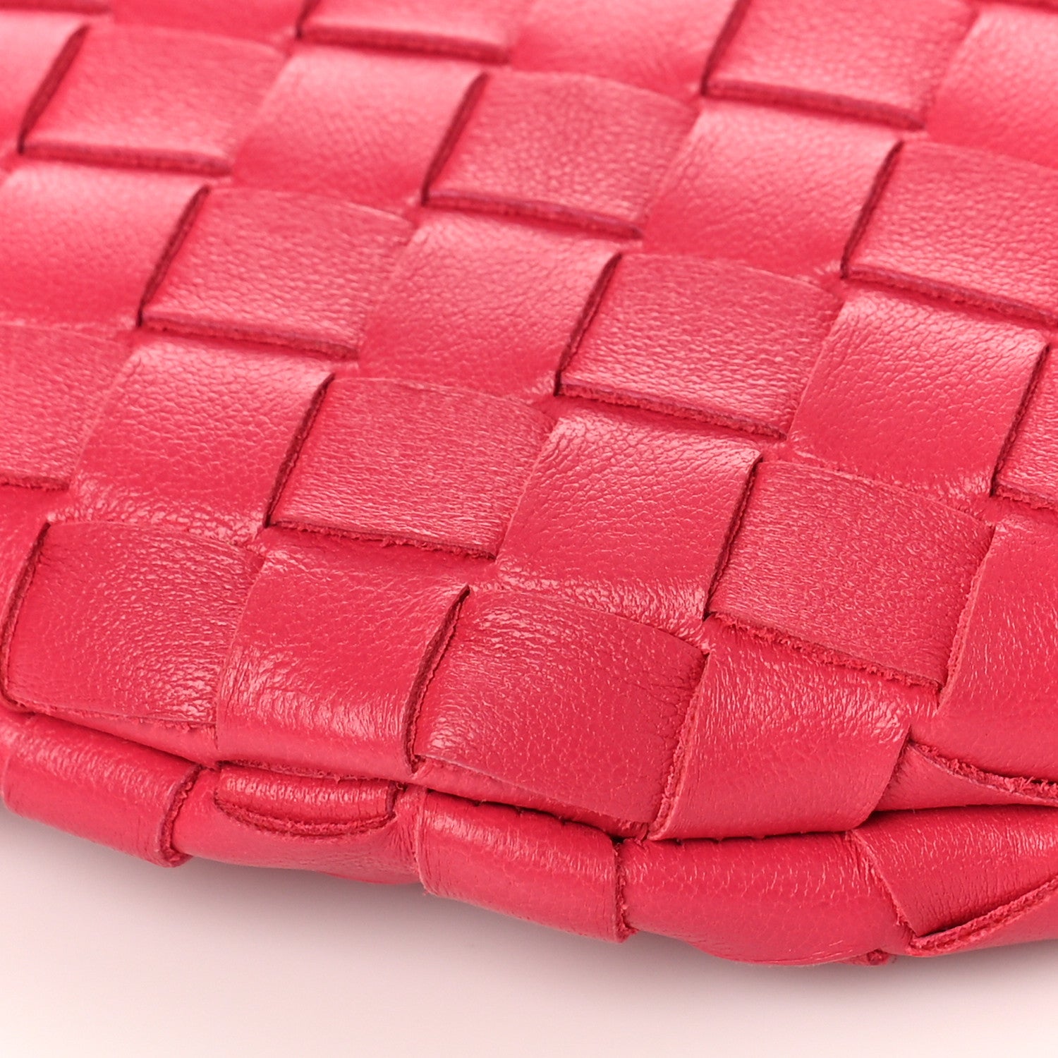 Bottega Veneta Nappa Intrecciato Small Turn Pouch Cranberry 7 of 8