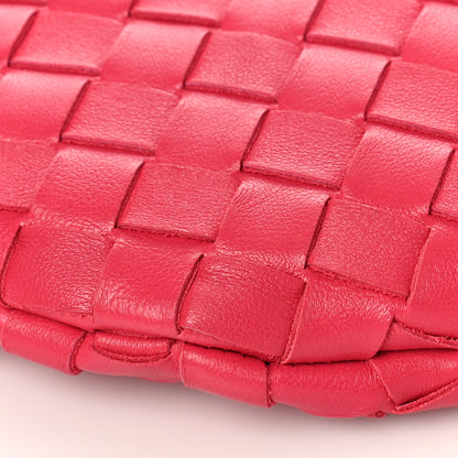 Bottega Veneta Nappa Intrecciato Small Turn Pouch Cranberry 7 of 8