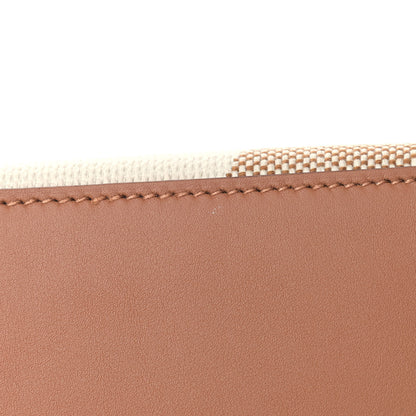 Hermes Swift Toile H Cabas H En Biais 27 Ecru Naturel Gold 10 of 10