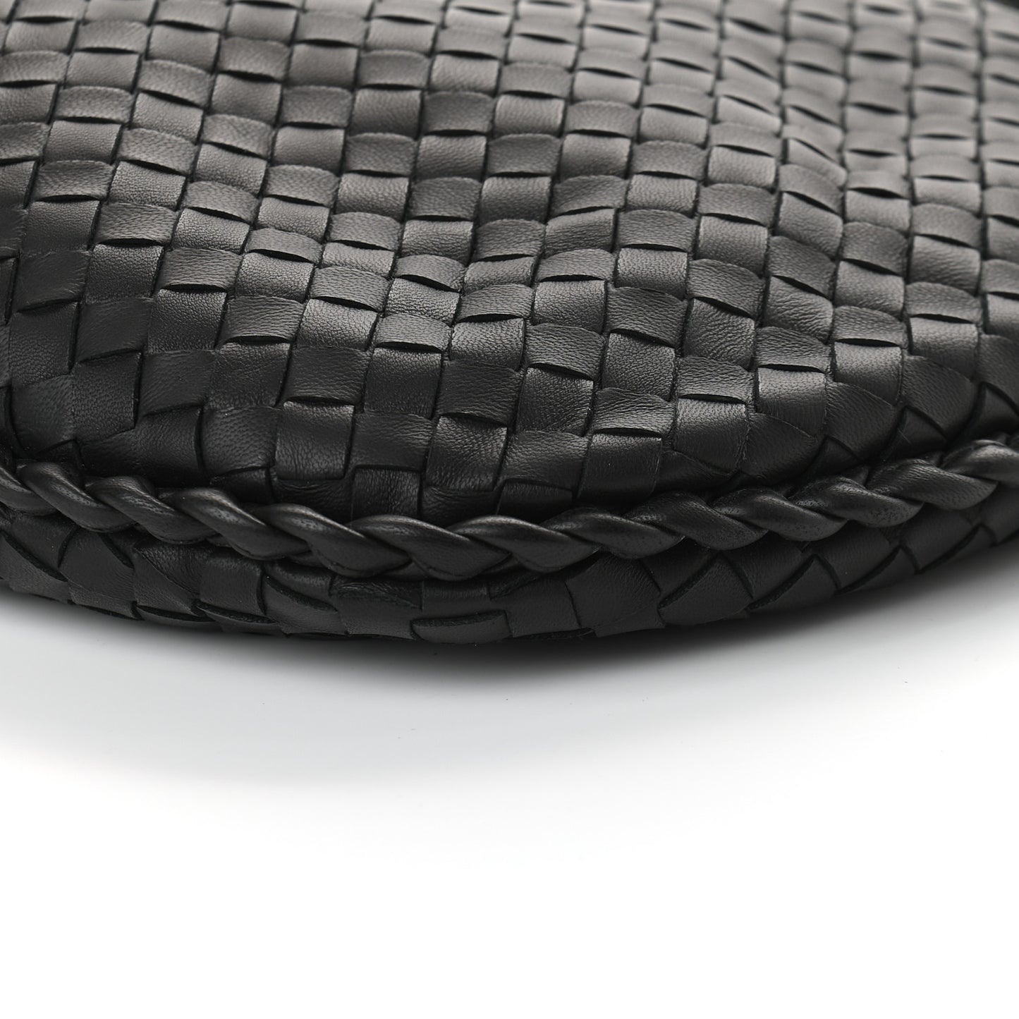 Nappa Intrecciato Large Veneta Hobo Black