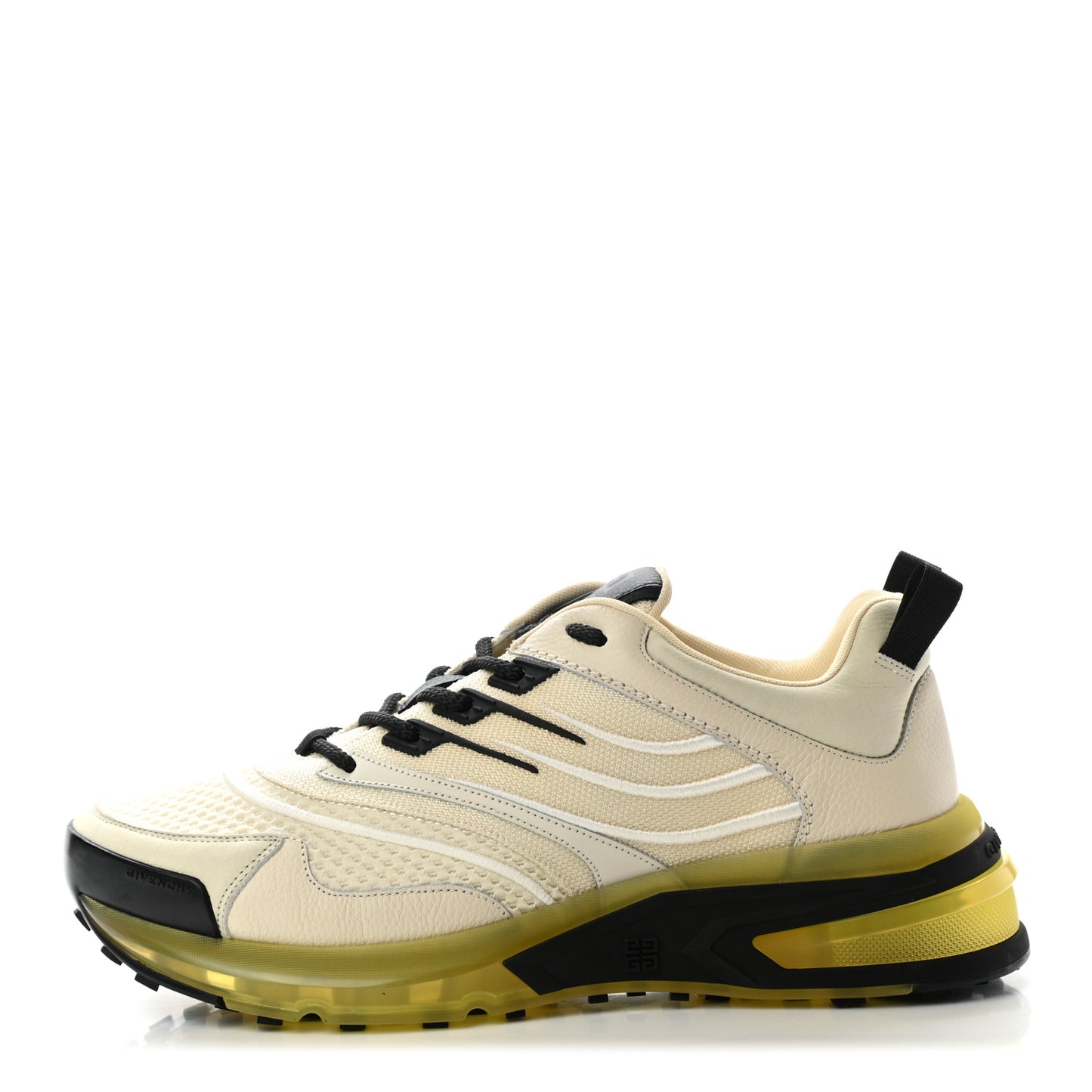 Calfskin Mesh Technical Canvas Mens GIV 1 Sneakers 42 Cream