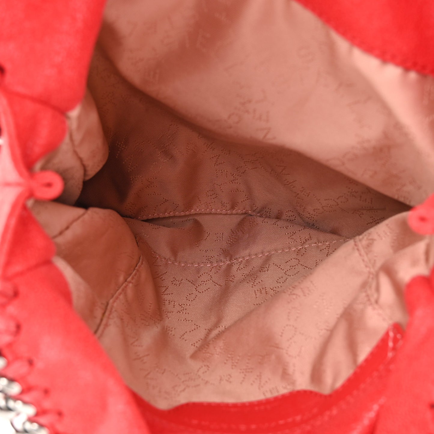 Shaggy Deer Mini Falabella Shoulder Bag Red