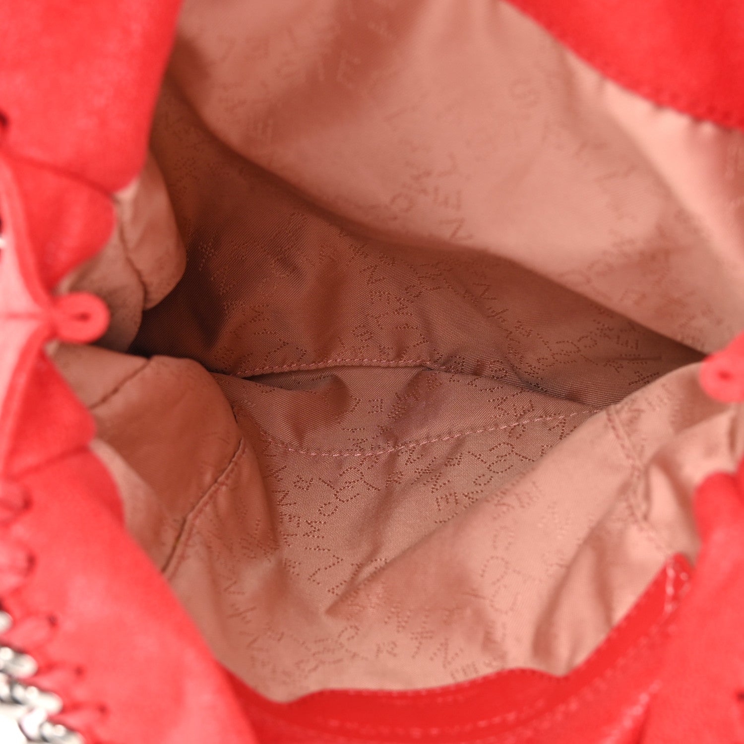 Stella McCartney Shaggy Deer Mini Falabella Shoulder Bag Red 5 of 9
