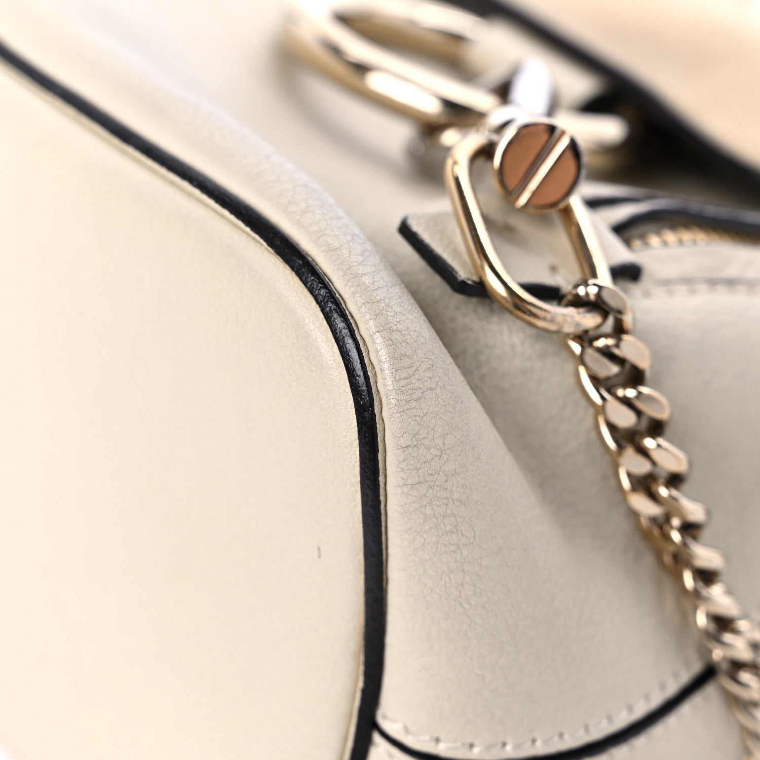 Chloe Suede Calfskin Mini Faye Backpack Off White 9 of 18