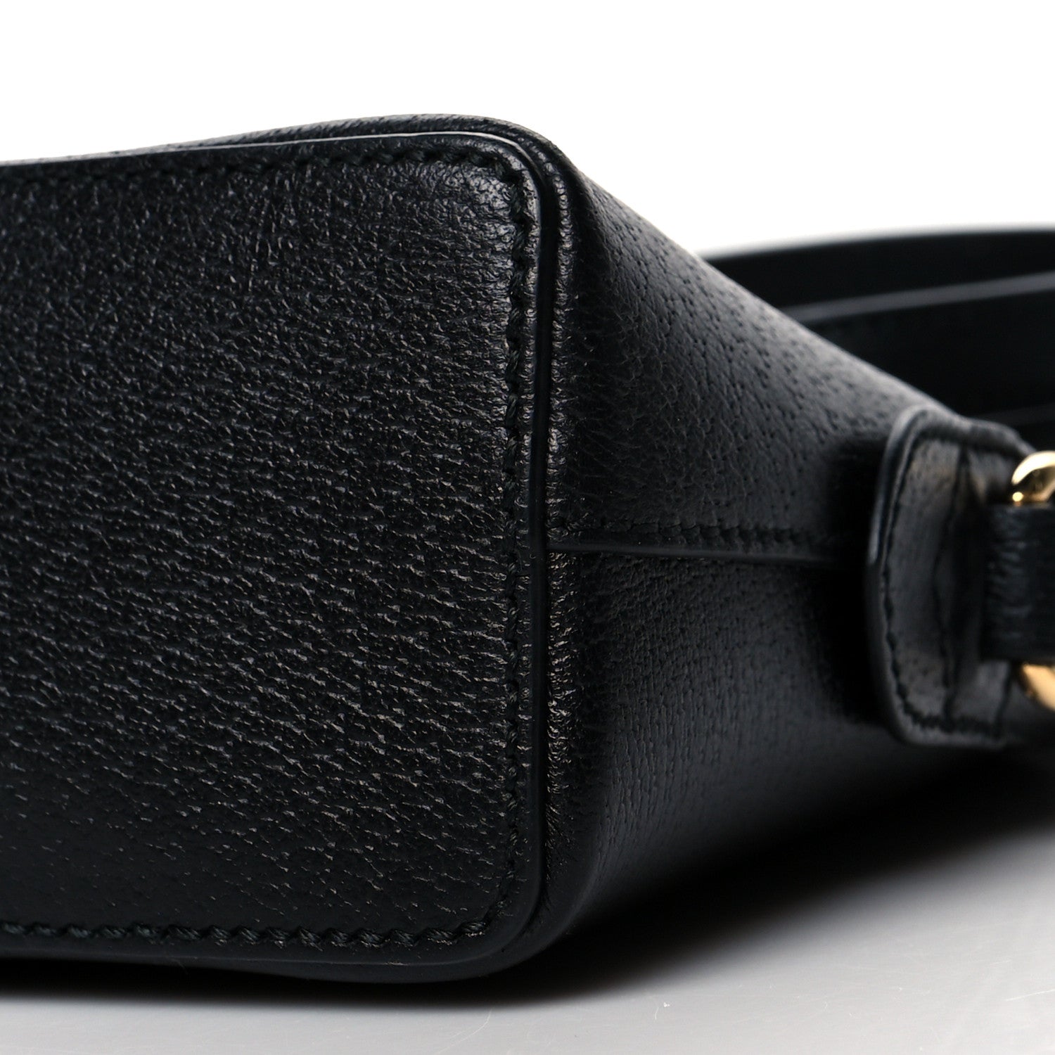 Gucci Calfskin GG Web Small Ophidia Dome Shoulder Bag Black 11 of 11