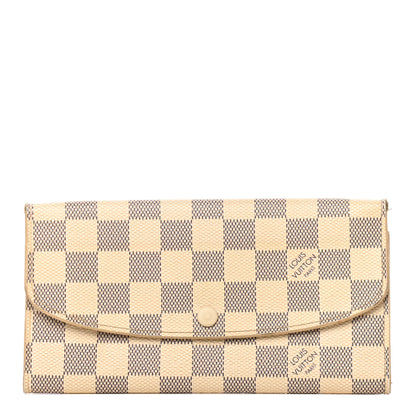 Louis Vuitton Damier Azur Emilie Wallet 1 of 11