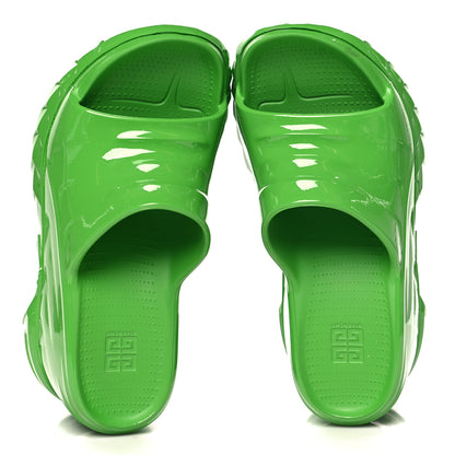 Givenchy Rubber Marshmallow Wedge Slides 39 Green 2 of 9