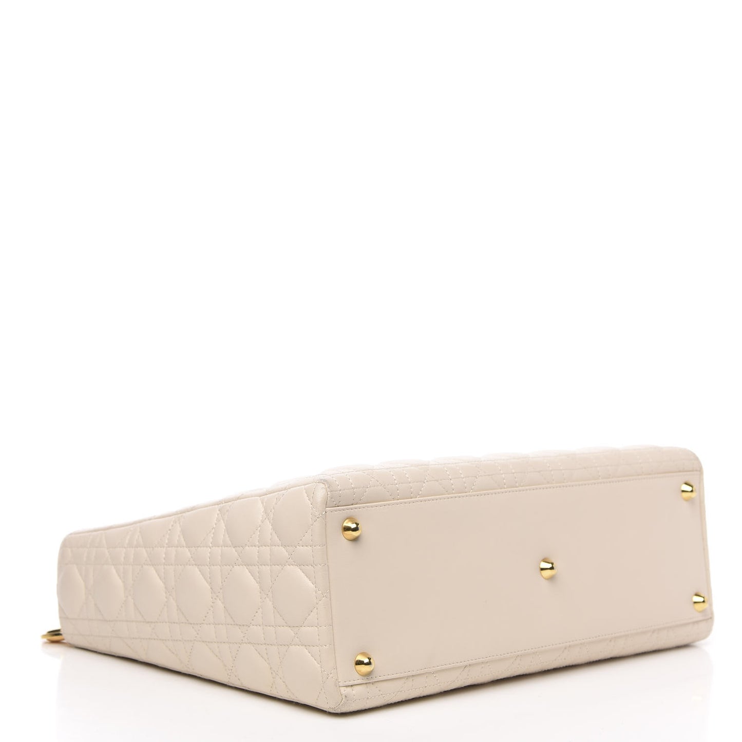 Lambskin Cannage Large Lady Dior Light Beige