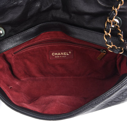 Chanel Aged Calfskin Quilted Medium Pondichery Flap Black 5 of 10