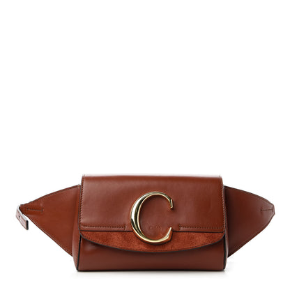 Chloe Calfskin Suede C Belt Bag Sepia Brown 1 of 10