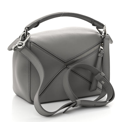 Loewe Soft Grained Calfskin Small Puzzle Bag Pearl Grey 3 of 9