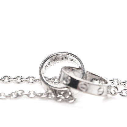 Cartier 18K White Gold Interlocking LOVE Bracelet 6 of 6