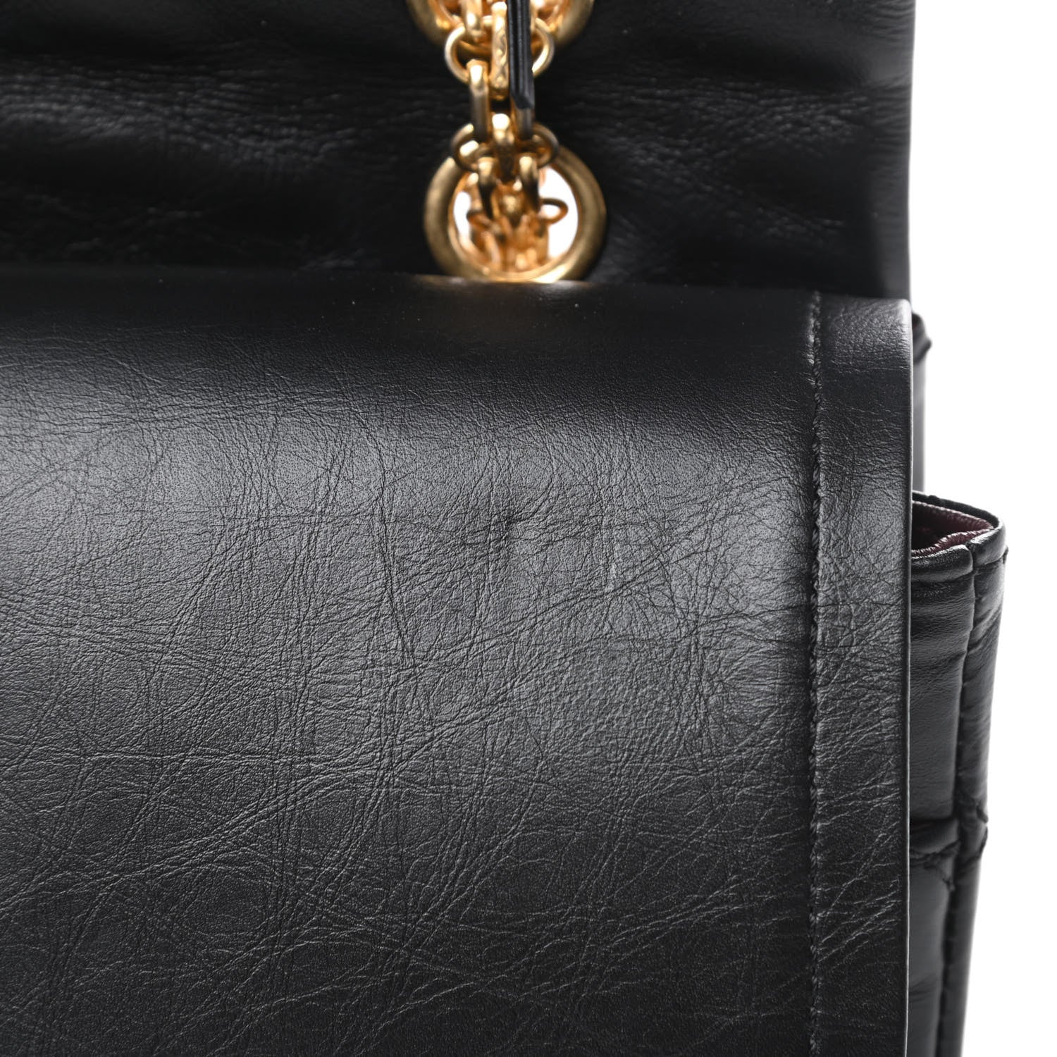 Chanel Aged Calfskin Quilted 2.55 Reissue 227 Flap Black 12 of 14