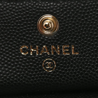 Chanel Caviar Quilted Luggage Tag Black 3 of 6