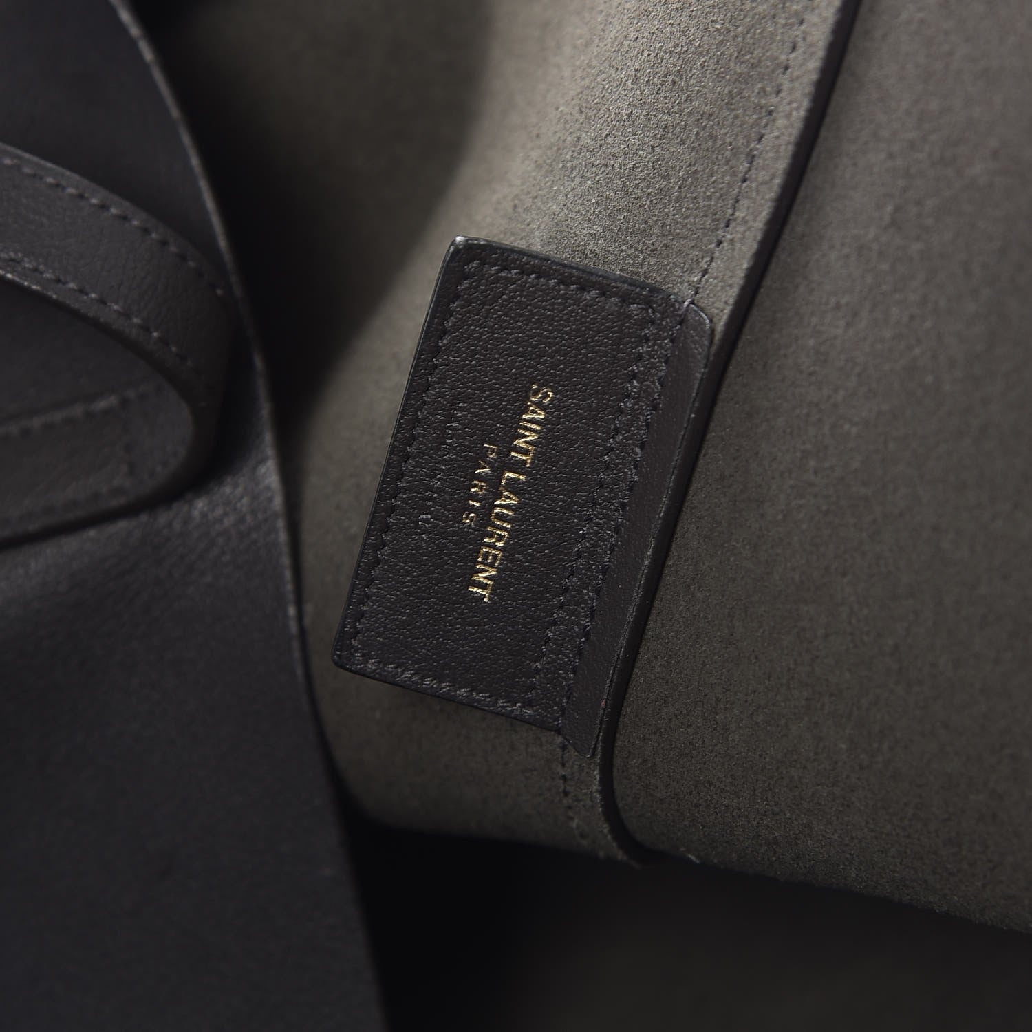 Saint Laurent Calfskin Large Shopping Tote Earth 8 of 12