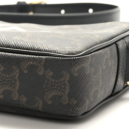Celine Triomphe Canvas Medium Messenger Bag Black 8 of 8