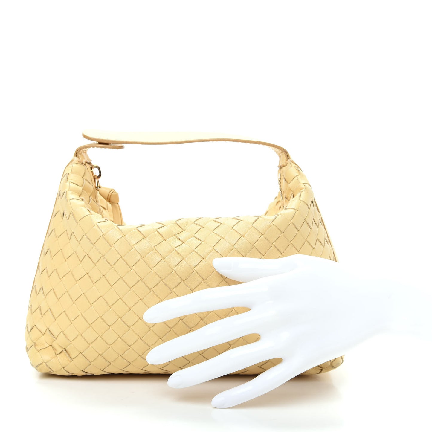 Nappa Intrecciato Large Cosmetic Case Banane