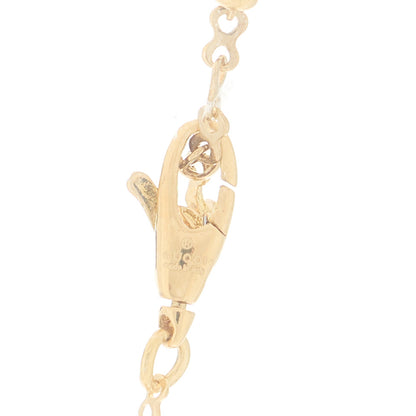 Gucci 18K Yellow Gold Diamond Flora Necklace 6 of 7