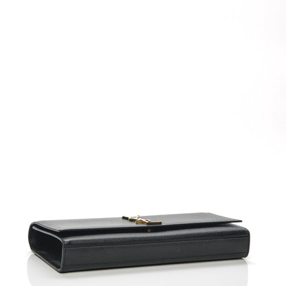 Saint Laurent Grain De Poudre Monogram Cassandre Clutch Black 4 of 8