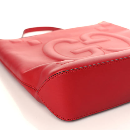 Gucci Apollo Calfskin GG Dadini Embroidered Chain Hobo Hibiscus Red 8 of 9