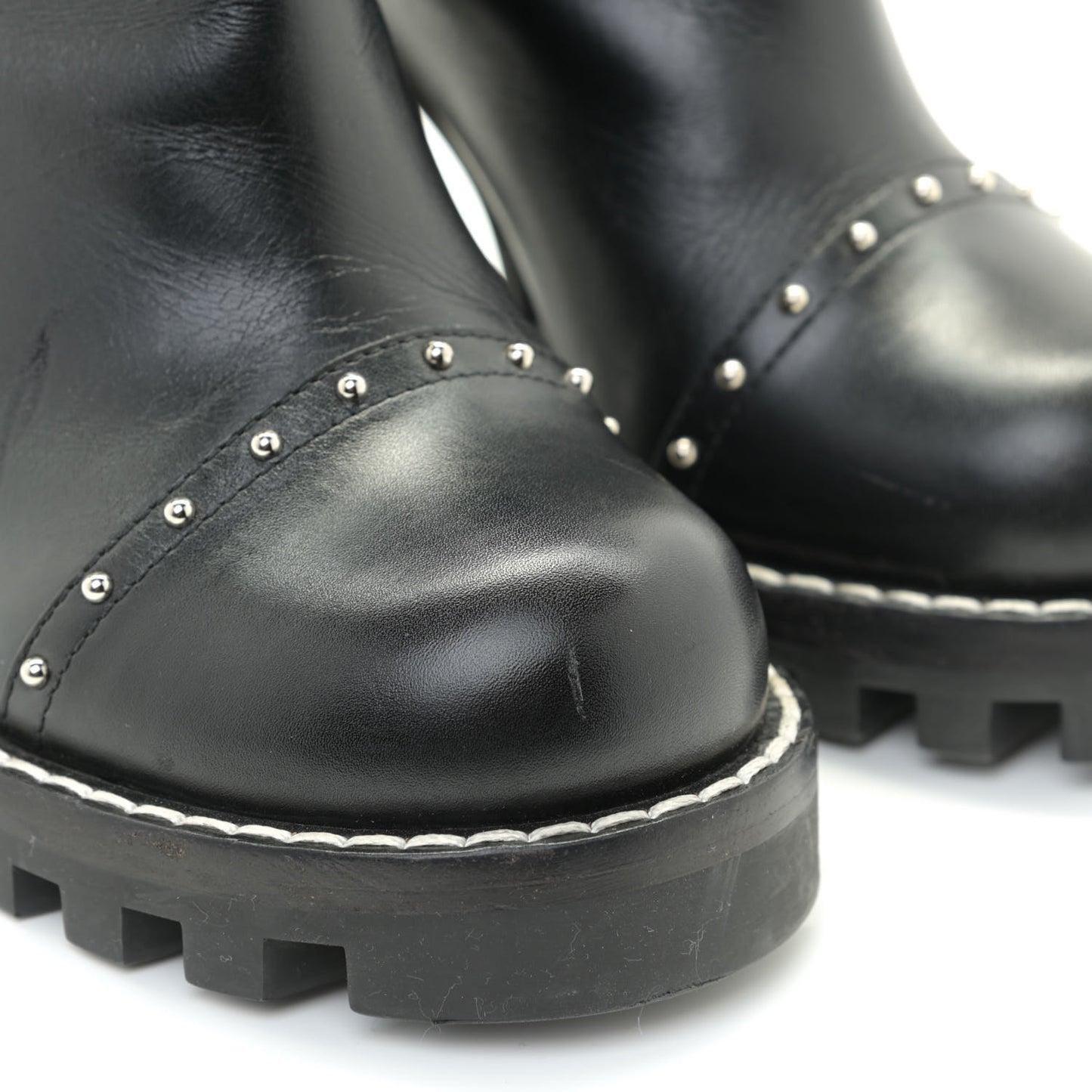 Calfskin Monogram Star Trail Chelsea Ankle Boots 38.5 Black