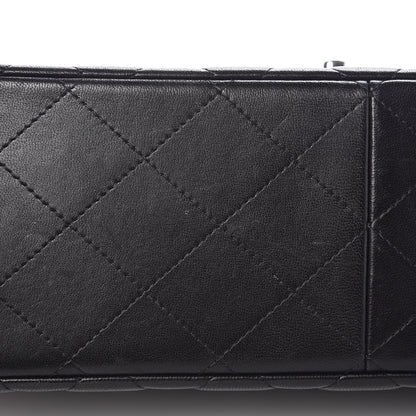 Chanel Lambskin Quilted Jumbo Double Flap Black 8 of 12