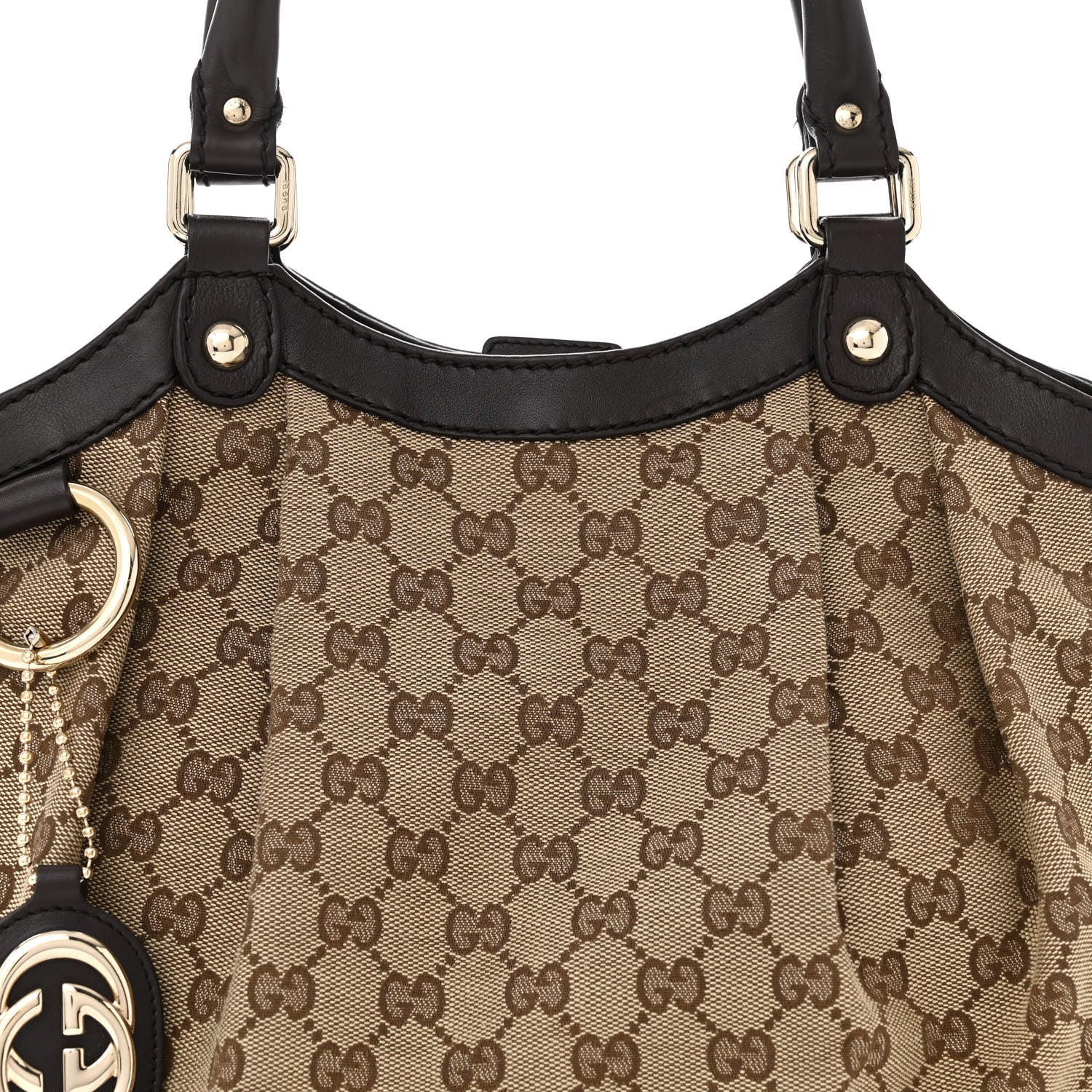 Gucci Monogram Medium Sukey Tote Dark Brown 8 of 15