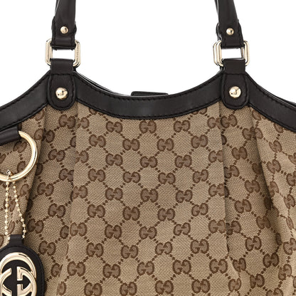 Gucci Monogram Medium Sukey Tote Dark Brown 8 of 15