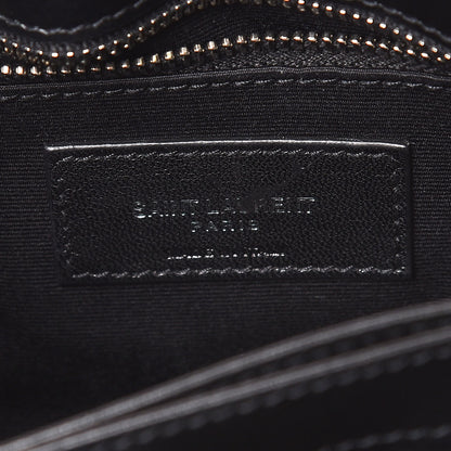 Saint Laurent Calfskin Y Quilted Monogram Toy Loulou Crossbody Bag Black 9 of 11