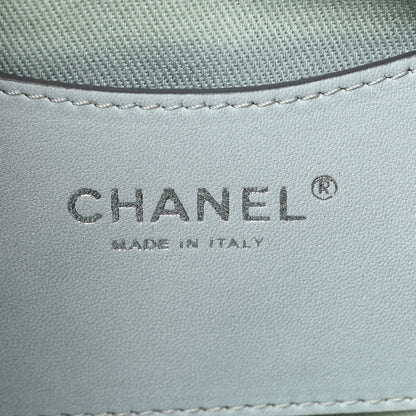 Chanel Patent Quilted Medium Just Mademoiselle Bowling Bag Light Khaki 6 of 10