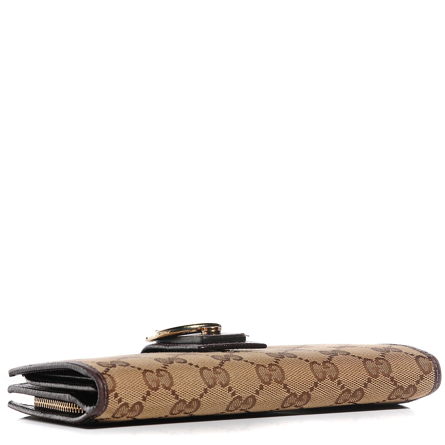 Gucci Monogram Abbey Continental Wallet Dark Brown 4 of 7