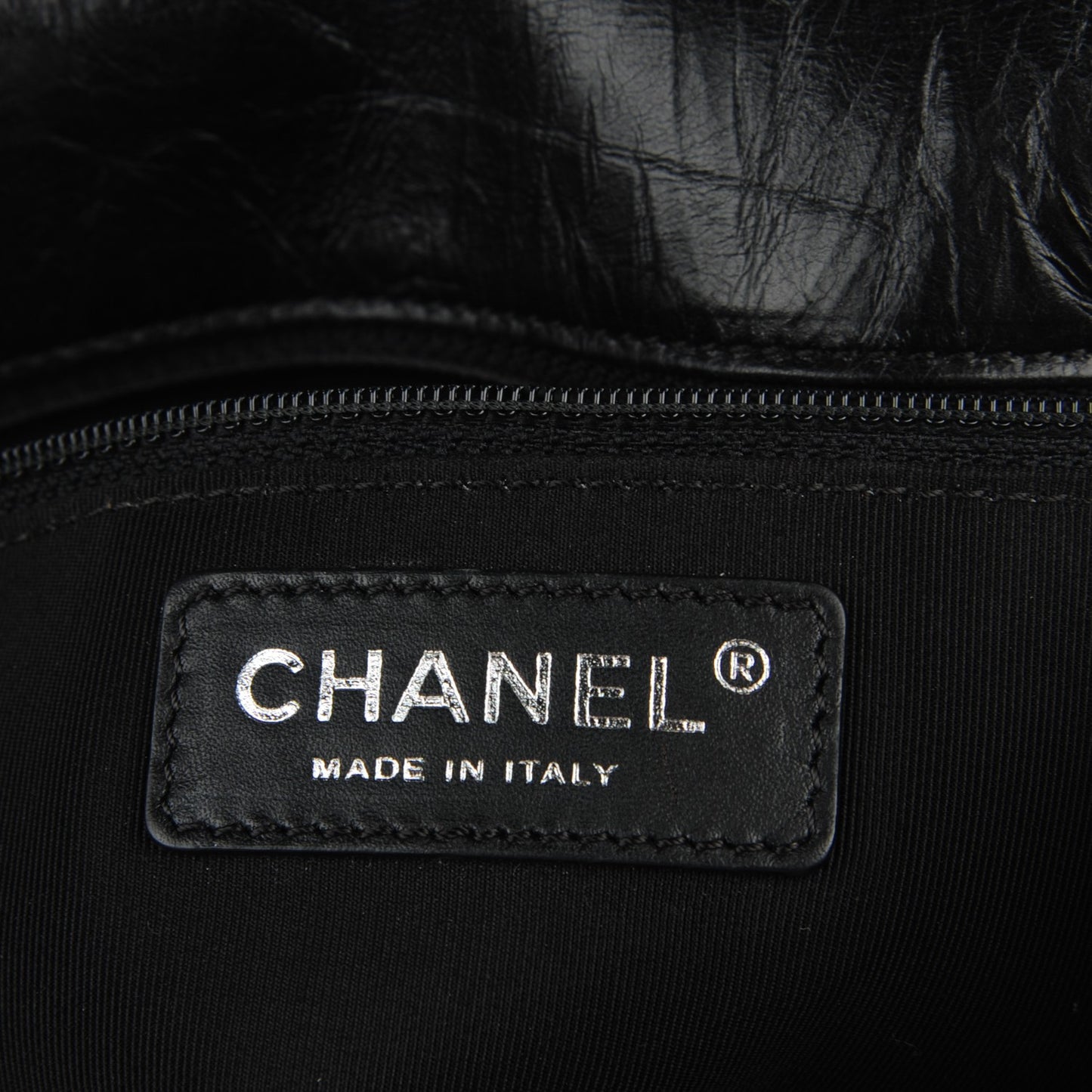 Calfskin Quilted Casual Rock Backpack Black