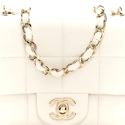 Chanel Lambskin Resin Crystal Square Quilted Mini Monacoco Flap White 8 of 10