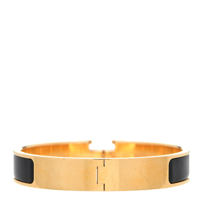 Hermes Enamel Narrow Clic Clac H Bracelet GM Black 3 of 6